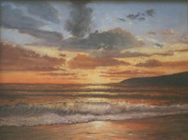 gallery/schilderij seaview sunset